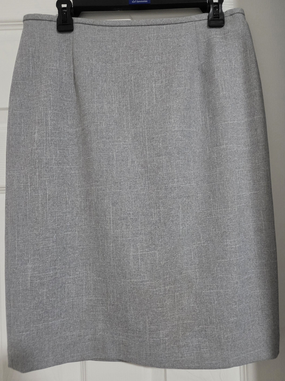 Classic Grey Pencil Skirt - Women's Professional Wear